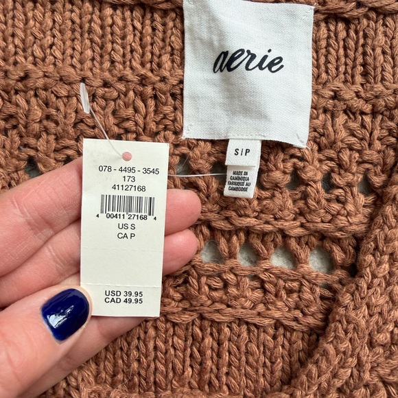 Aerie Brown Knit Tank top - Picture 3 of 4
